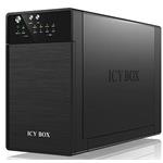 Icy Box External RAID system for 2x3,5'' SATA I/II/III, USB 3.0, eSATA, Black IB-RD3620SU3