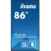 iiyama ProLite LH8654UHS-B1AG, 217.4 cm (85.6''), black