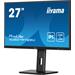 iiyama ProLite XUB2797QSU-B1 - LED monitor - 27" - 2560 x 1440 WQHD @ 100 Hz - IPS - 250 cd/m2 - 13