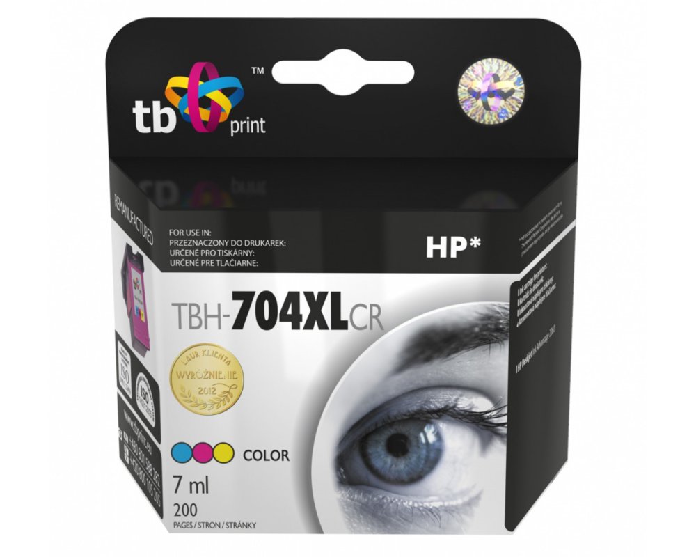 Ink. kazeta TB komp. s HP CN693AE Color XL,ref. TBH-704XLCR