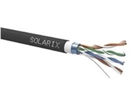 Instalační kabel Solarix CAT5E FTP PVC+PE dvojitý plášť 305m/cívka SXKD-5E-FTP-PVC+PE