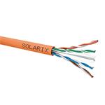 Instalační kabel Solarix CAT6 UTP LSOH LSOHFR B2ca s1a d1 a1 500m/cívka oranžový SXKD-6-UTP-LSOHFR-B2ca