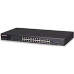 Intellinet 24-Port PoE Web-Managed Gigabit Switch with 2 SFP Ports (180 W), 24 PoE+/PoE ports 802.3at/af 560559