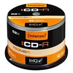 Intenso CD-R, 1001125, 50-pack, 700MB, 52x, 80min., 12cm, bez možnosti potlače, cake box, Standard,