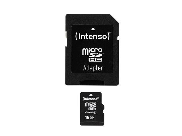 Intenso micro SD 16GB SDHC card class 10 3413470