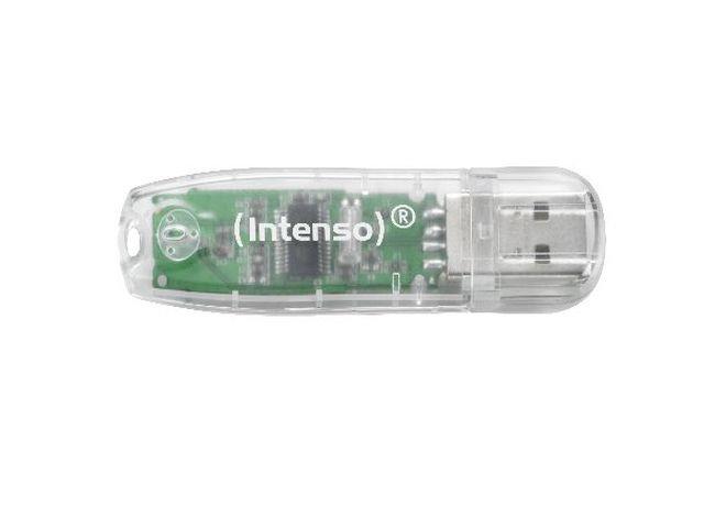 Intenso RAINBOW LINE TRANSPARENT 32GB USB 2.0 flashdisk 3502480