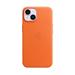 iPhone 14 Leather Case with MagSafe - Orange MPP83ZM/A