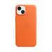 iPhone 14 Leather Case with MagSafe - Orange MPP83ZM/A