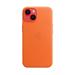 iPhone 14 Leather Case with MagSafe - Orange MPP83ZM/A