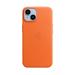 iPhone 14 Leather Case with MagSafe - Orange MPP83ZM/A