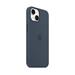 iPhone 14 Silicone Case with MS - Storm Blue MPRV3ZM/A
