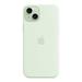 iPhone 15+ Silicone Case with MS - Soft Mint MWNG3ZM/A