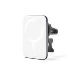 iStores by Epico Ultrathin Wireless Car Charger - MagSafe compatible - Strieborná/biela 9915102100019