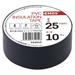 Izolačná páska PVC 25mm / 10m čierna 8595025342461 F62512