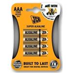 JCB super alkalická batéria AAA (LR03), blister 4 ks