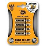 JCB SUPER alkalická baterie LR03, blistr 4 ks JCB-LR03-4B