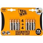 JCB SUPER alkalická baterie LR03, blistr 8 ks JCB-LR03-8B