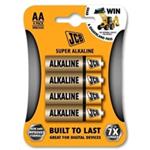 JCB SUPER alkalická baterie LR06, blistr 4 ks