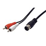 Kábel audio DIN5pin(M) -> 2x cinch (M) , 1,5m 11.92.4317