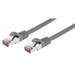 Kabel C-TECH patchcord Cat6, FTP, šedý, 10m CB-PP6F-10