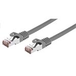 Kabel C-TECH patchcord Cat6, FTP, šedý, 15m CB-PP6F-15