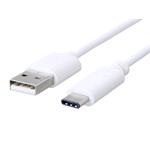 Kabel C-TECH USB 2.0 AM na Type-C kabel (AM/CM), 1m, bílý