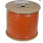 Kabel Cat 6A S/FTP LSOH lanko (Dca) 27 AWG 500m oranžový KLEXI66A904H