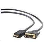 Kabel Gembird DisplayPort na DVI, M/M, 1m CC-DPM-DVIM-1M