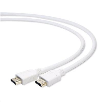 kábel HDMI 1.4 Samec/Samec, 3m biely, CABLEXPERT CC-HDMI4-W-10