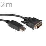 Kábel Roline propojovací DisplayPort DP(M) - DVI(M), 2m 11.04.5610-10