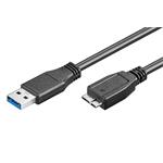 Kábel SuperSpeed USB3.0 A(M) - microUSB3.0 B(M), 0,5m, černý 11.92.8871