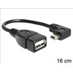 Kábel USB 2.0 A/MINI 0.3m F/M OTG 30.13.0038