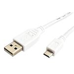 Kábel USB 2.0 kabel, USB A(M) - microUSB B(M), 3m, bílý 11.99.8755