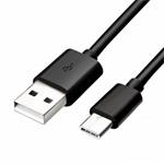 Kábel USB (2.0), USB A M- USB C M, 1m, čierny KUASRTX10B01