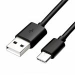 Kábel USB (2.0), USB A M- USB C M, 1m, čierny, Logo, blistr KUASRTX10BQL