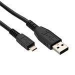 Kábel USB (2.0), USB A M- USB micro M, 0.6m, čierny, Logo 31264