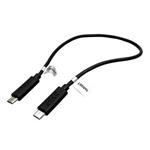 Kábel USB (2.0), USB micro OTG M- USB micro OTG M, 0.3m, čierny 8590274464247