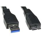 Kábel USB (3.0), USB A M- USB micro B M, 2m, čierny KVU3020U01