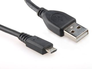 Kabel USB A Male/Micro B Male, 0.5m,USB 2.0,černý