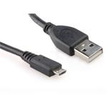 Kabel USB A Male/Micro B Male, 0.5m,USB 2.0,černý