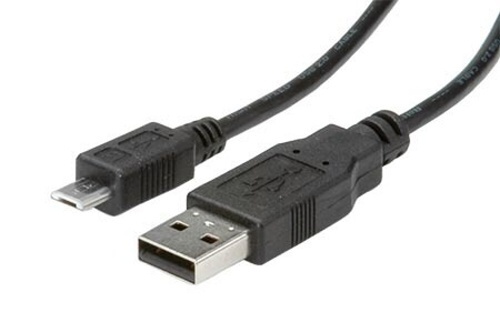 Kábel USBA(M)-microUSB B(M), 5pinů Nokia CA-101, Kodak #8913907 0,8m, černý