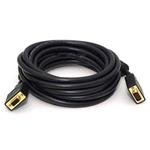 Kabel VGA (D-sub) M- VGA (D-sub) F, 2m, pozlatené konektory, čierna KM02032G01