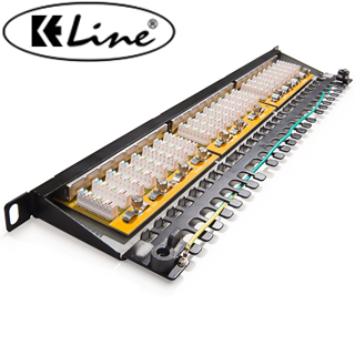 KELINE Patch panel KOMPAKT HD, Category 5E, 24xRJ4 606058