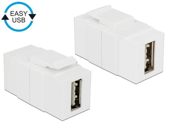 Keystone module EASY-USB 2.0 A female > EASY-USB 2.0 A female 86353