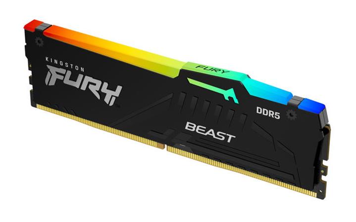 KINGSTON 16GB 5600MHz DDR5 CL40 DIMM FURY Beast RGB KF556C40BBA-16