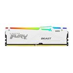 KINGSTON 16GB 6000MT/s DDR5 CL30 DIMM FURY Beast White RGB XMP KF560C30BWA-16
