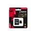 Kingston 256GB microSD XC Canvas React Card, 100R 80W UHS-I V30 A1 + SD adaptér SDCR/256GB