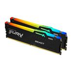 KINGSTON 32GB 6000MHz DDR5 CL40 DIMM (Kit of 2) FURY Beast RGB KF560C40BBAK2-32