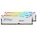 KINGSTON 32GB 6000MT/s DDR5 CL30 DIMM (Kit of 2) FURY Beast White RGB XMP KF560C30BWAK2-32