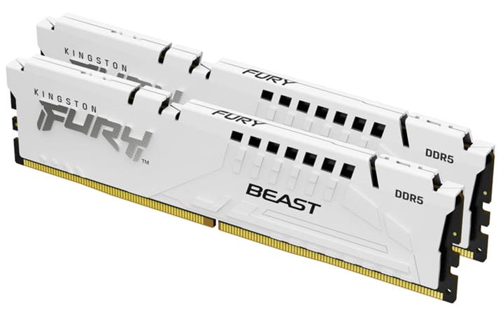 KINGSTON 64GB 6000MT/s DDR5 CL30 DIMM (Kit of 2) FURY Beast White EXPO KF560C30BWEK2-64